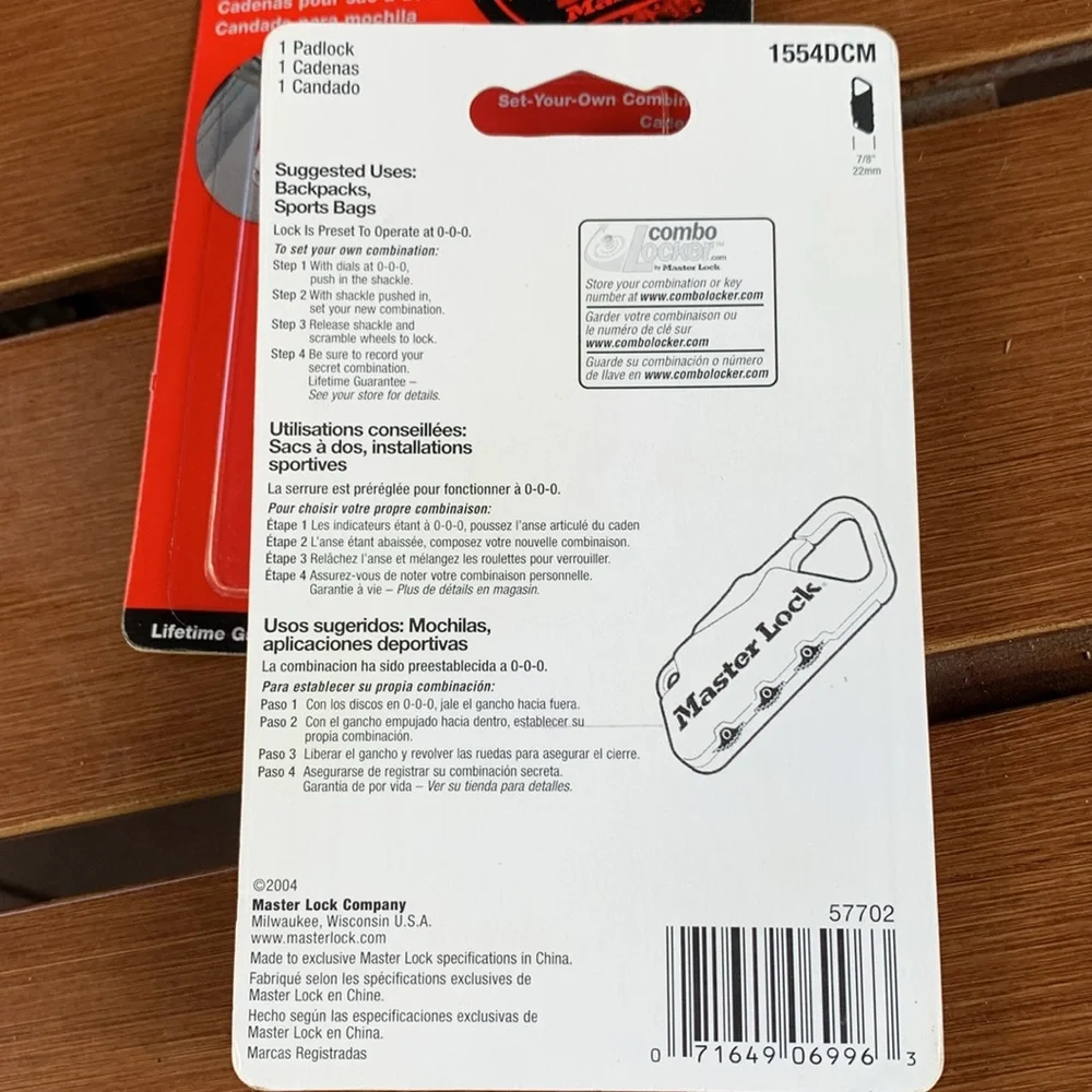 Backpack Locks - Picture 2 of 2